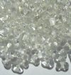 25 grams of 3x7mm Glow Lined Crystal Farfalle Seed Beads